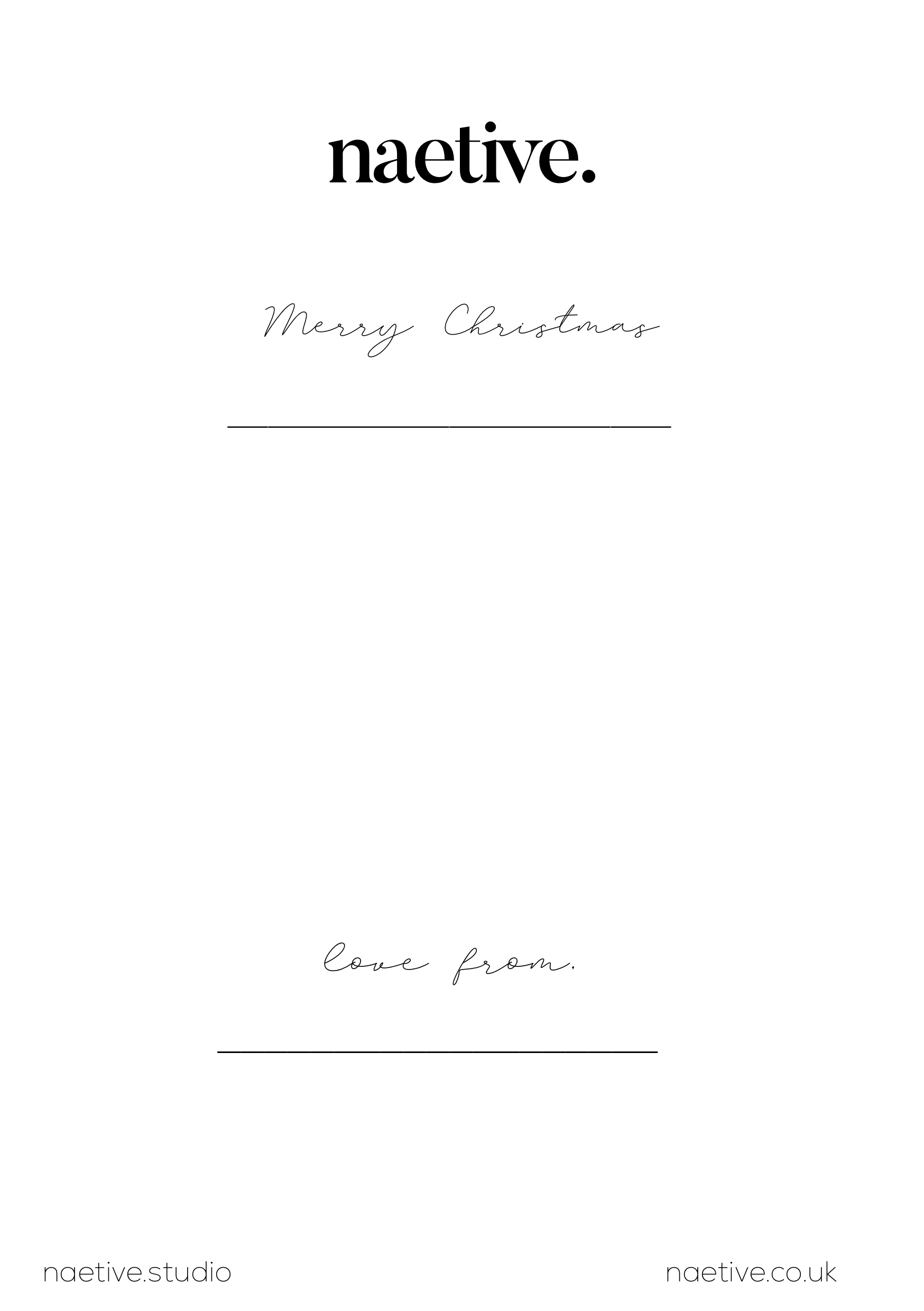 Naetive Christmas Cards (downloadable)