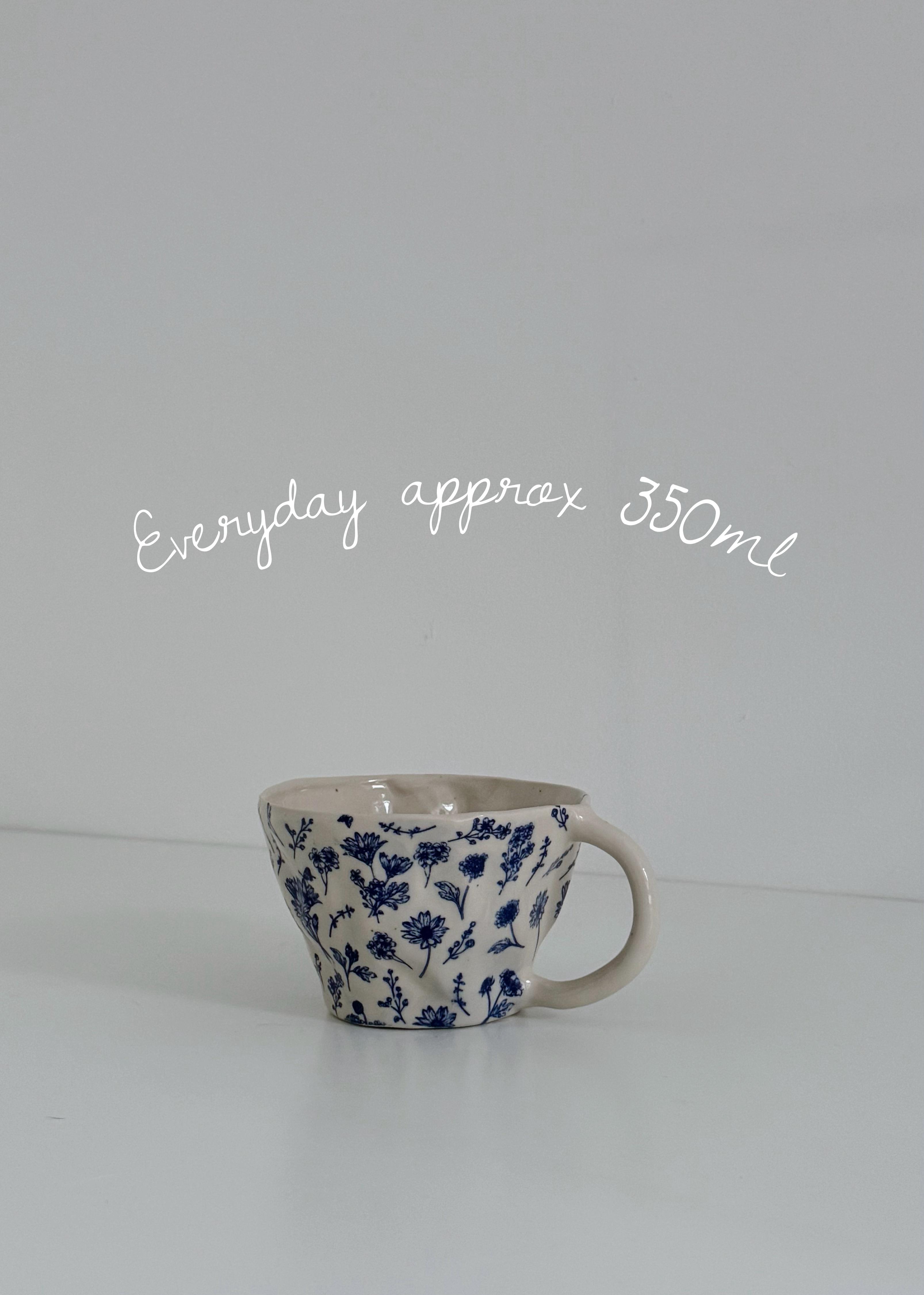 Blue Floral Mug